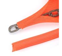 10 ft High Visibility Chain Cover Kit High Visibility Orange Cover Safety Barrier Cover for Both Indoor and Outdoor Environment