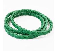 10 FT Power Twist V Belt,1/2-Inch x 10 Feet A Type.V Belt Adjustable Link V-Belts- A/4L Type A Link Belt for Table Saw/Wood Lathe/Drill Presses Green
