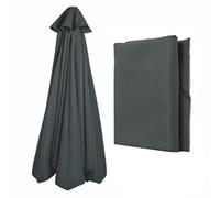 10 Ft Umbrella Canopy Replacement 8 Ribs/6 Ribs, Patio Umbrella Cover Canopy Replacement Top, Fade Resistant Tear Resistant Outdoor Table Market Umbrella Canopy For Lawn Garden Backyard Sand & Pool