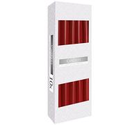 10 Full Box Burgundy 23mm x 250mm Tapered Dinner Church Candles
