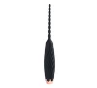 10-Function Vibratory Penis Plug with Anatomical Bead Structure, Silicone Sounding Device, Prostate Activator & Urethral Trainer, Men's Sensual Toy