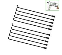 10 G Black Color J-bend Electric Fit For Fit For Bicycle Wheel Spokes Diameter 3.14 Mm Equal Diameter Round Body Electric Bike Spokes With Nuts(Length 189mm)