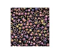 10 g TOHO Round Seed Beads Rocailles, Size 8/0, Metallic Iris Purple (# 85), Japan, Glass