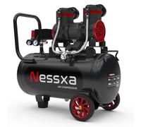 10 Gallon Ultra Quiet Air Compressor, 2HP 3.45 CFM @ 115PSI Oil Free Air Compressor Tank, 110V/60hz, 70dB Air Compressor for Car Repair, Spray Painting,