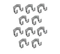 (10) Garden Mile 5pc Steel Large Hooks For Hanging Heavy Duty Garage Storage Durable Shed Hooks For Garden Tools Storage Indoor And Outdoor
