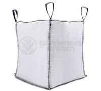 GardenersDream 1 Tonne FIBC Bulk Builders Bags Wtih Handles - Large 1000kg Capacity Strong Reinforced Loops Tough Heavy Duty 1 Ton White Garden Sacks (10)
