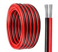 10 Gauge Wire 2 Conductor Tinned Copper Cable, Flexible 10 AWG Marine Wire for Solar Panel, LED Strip, Boat, Automotive, Trailer and Speaker (10 Gauge 100FT)
