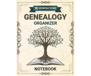 10 Generations Genealogy organizer notebook: Genealogy Notebook for Documenting Family History Birth and Death Record, With Genealogy Charts And Forms, Genealogy Gift For Family History Buff