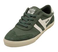 (10) Gola Badminton Mens Casual Trainers in Green Off White