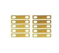 10* Gold Guitar Neck Shim 0.2mm 0.5mm 1mm Thickness Brass Shims Electric-Guitar E-Bass