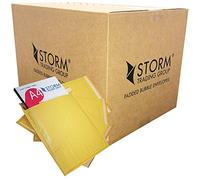 10 Gold Padded Bubble Envelopes 275X345mm (Size H A4)