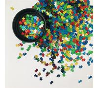 10 Grams/Pack - 4 Colors Mixes Puzzle Shape Glitter Sequins for Resin DIY Making Art Craft Nail Makeup Decoration Accessories B