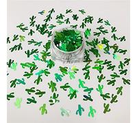 10 Grams/Pack - Cactus Shape Glitter Sequins for Festival Rave Beauty Makeup Face Body Nail Crafts Art Decoration (LB600)