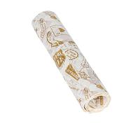10 Greaseproof Paper Sheets, Oil Proof Papers, Old Newspaper Printing Style, Good Ideal for Bread Sandwich Burger Fries Food Gift Wrapping Baking (D, 25x21.5cm)