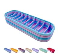 10 Grids Diamond Art Storage, Diamond Art Storage Case with 10 Compartments, 8.07" Portable Painting Tray Organizer for Diamond Drills & Tools, for Craft Enthusiasts(C)