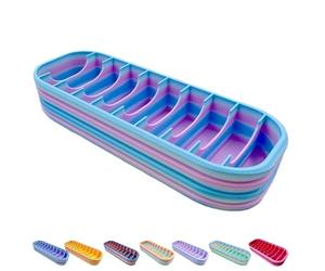 10 Grids Diamond Art Storage, Diamond Art Storage Case with 10 Compartments, 8.07" Portable Painting Tray Organizer for Diamond Drills & Tools, for Craft Enthusiasts(C)