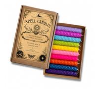 10 Hand Rolled Beeswax Spell Candles 10cm x 2cm | Natural Ritual Candles | Colour Choice | Wicca, Pagan, Meditation, Altar, Witchcraft | Phoenix Candle Company