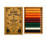 10 Hand Rolled Beeswax Spell Candles 10cm x 2cm | Natural Ritual Candles | Colour Choice | Wicca, Pagan, Meditation, Altar, Witchcraft | Phoenix Candle Company (Mabon)
