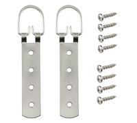 (10 Hangers) Super Heavy Duty D Ring Strap Hanger Picture Mirror 90KG 165mm Wall Hanging