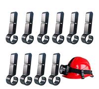 10 Helmet Clips for Hard Hat, Easily Mount Headlamp on Narrow-Edged Helmet