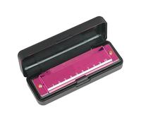 10 Hole 20 Note Harmonica Color C Key Adult Beginners Suitable For Playing Practice harmonica Professional Instrument(Rose red)