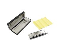 10-Hole 40-Note Chromatic Harmonica | Professional German Tuned with Phosphor Bronze Reeds for Jazz and Classical Music