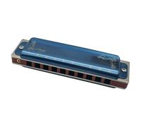 10 Hole Blues Harmonica Diatonic Blues Harmonica With Case/More Professional Harmonica For Beginner Adults Player(Blue)