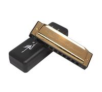 10 Hole C Harmonica An Instrument For Adults To Learn And Play Adult Harmonica(Gold)