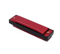 10 Hole Harmonica Instrument For Beginners To Teach Music Performance(Red)