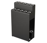 10-Hole Pool Cue Holder, Freestanding Billiard Stick Rack for Game Room, Floor Stand Organizer for Cues and Accessories