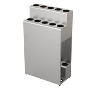 10-Hole Pool Cue Holder, Freestanding Billiard Stick Rack for Game Room, Floor Stand Organizer for Cues and Accessories