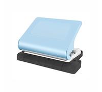 10 Hole Punch Binding Machine for A4/B5/A5 Paper, 10 Sheet Capacity Binding Machine Punch 30 Holes on A4, 20 Holes on A5, 26 Holes on B5 Precise Positioning (Blue)