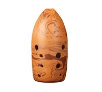 10 Holes Chinese Xun Dual Chamber Professional Ceramic Ocarina Music Flute F G A E D Tone Beginner Musical Instruments (Color : A Key)