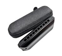 10 Holes Harmonica Stainless Steel Cover Plates ABS Comb Harp Musical Instruments Harmonicas for Beginners (Color : Key-C)