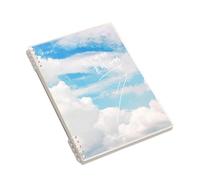10 Holes to the Cloud B5 Horizontal line, Detachable Loose-Leaf core Replacement-Sunny Weather [B5/ Horizontal line]