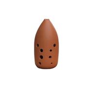10 Holes Xun F Tone G Tone Ocarina Flute Music Instrument Good Sound Ancient Instrument For Beginner Hand Fired Ceramic (Color : Brown F key)