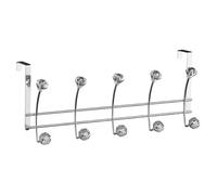 Maison by Premier - Over Door Clear Diamantes 10 Hook Hanger - Creates additional hanging space