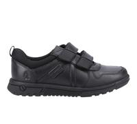Hush Puppies Kids' Spencer Leather Moc Toe Shoes UK10 EU28 Black