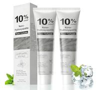 10% Hydroxyapatite Toothpaste, Natural Fluoride Free Toothpaste, 2 Pcs Nano Hydroxyapatite Toothpaste, Fresh Breath, Advanced Enamel Protection, for Daily Oral Care