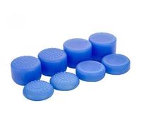 10 in 1 Analog Raised Antislip Thumb Stick Grips Thumbsticks Joystick Cap Cover with LED Light Bar Decal Stickers For PS4 Pro Slim, PS3, Switch Pro, Xbox one, Xbox 360, Wii U, PS2 Controller (Blue)