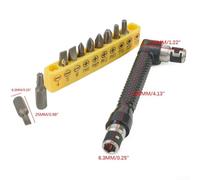 10 in 1 L Shaped Socket Screwdriver and Wrench Driver Set for Torx Bits, Great Tool for Any Home Improvement Task