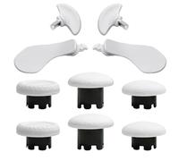 10 in 1 Metal Back Paddles Replacement for PS5 Dualsense Edge Controller,Swappable Thumbsticks Analog Joysticks Kits,Replacement Accessories Parts for PS5 Edge Controller with 4 Paddles,6