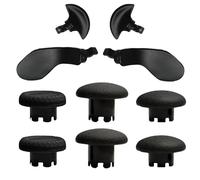 10 in 1 Metal Back Paddles Replacement for PS5 Dualsense Edge Controller,Swappable Thumbsticks Analog Joysticks Kits,Replacement Accessories Parts for PS5 Edge Controller with 4 Paddles,6