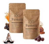 10 in 1 Multi Mushroom Gummies High Strength 2500mg, Mushroom Complex Gummies, 60 Vegan Mushrooms Gummies, with Lion’s Mane, Reishi, Chaga, Shiitake, Natural Ingredients, for Men and Women (2 Pack)