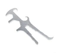 10-in-1 Multipurpose Combination Wrench Tool - Ergonomic Non-Slip Grip, Heavy-Duty 60# Steel, 22 cm Black Wrench for Buckets, Sprayer Barre