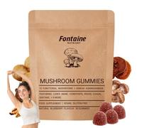 10-in-1 Mushroom Gummies 3000mg with KSM-66 Ashwagandha - High Strength Vegan Mushroom Complex with Lion’s Mane, Reishi, Chaga & Shiitake - 90 Vegan Gummies, Focus, Mood & Energy Support Supplement