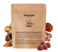 10 in 1 Mushroom Gummies High Strength 3000mg, Powerful Mushroom Gummies 10 Functional Mushrooms, with Lion’s Mane, Reishi, Chaga, Shiitake, Ashwagandha, KSM-66, 90 Vegan Gummies
