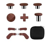 10-in-1 Premium Upgrade Kit for Xbox Elite Series 2 Core: Replacement Thumbsticks, D-Pads, Paddles & Trigger Buttons to Elevate Your Elite Series 2 Controller Gaming Experience (Reddish Brown)