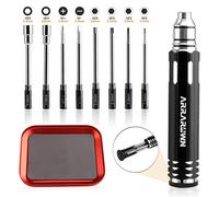 10 in 1 RC Screwdriver Set with 1.5/2.0/2.5/3.0/4.0/5.5mm Hexagon Slotted/Phillips Screwdriver RC Tool Set for RC Car Airplane Helicopter Airplane Airplane Model