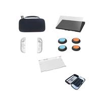 10 in 1 Storage Case for Switch 2, Includes 1 Console Protection Shell, 2 Controller Covers, 4 Joystick Caps, 2 Tempered Glass Screen Protectors, Carrying Bag for Switch 2 Accessories